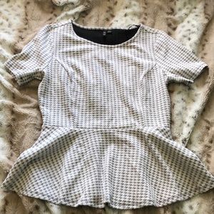 EUC Elle Peplum Top